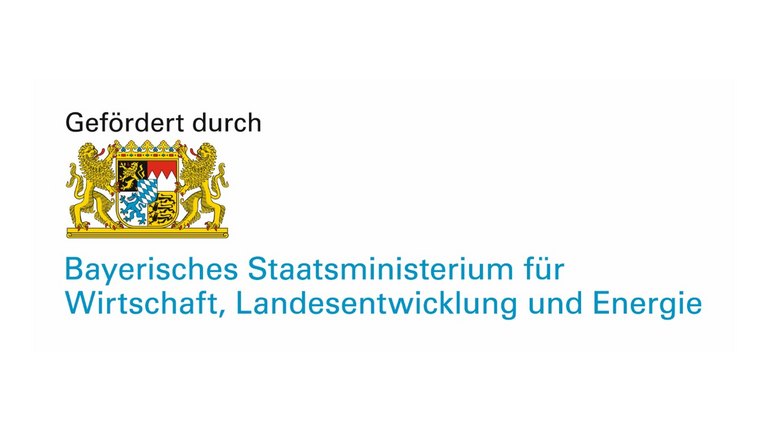 Zeichen für die Fürderung durch das bayrische Staatsministerium für Wirtschaft, Landesentwicklung und Energie 